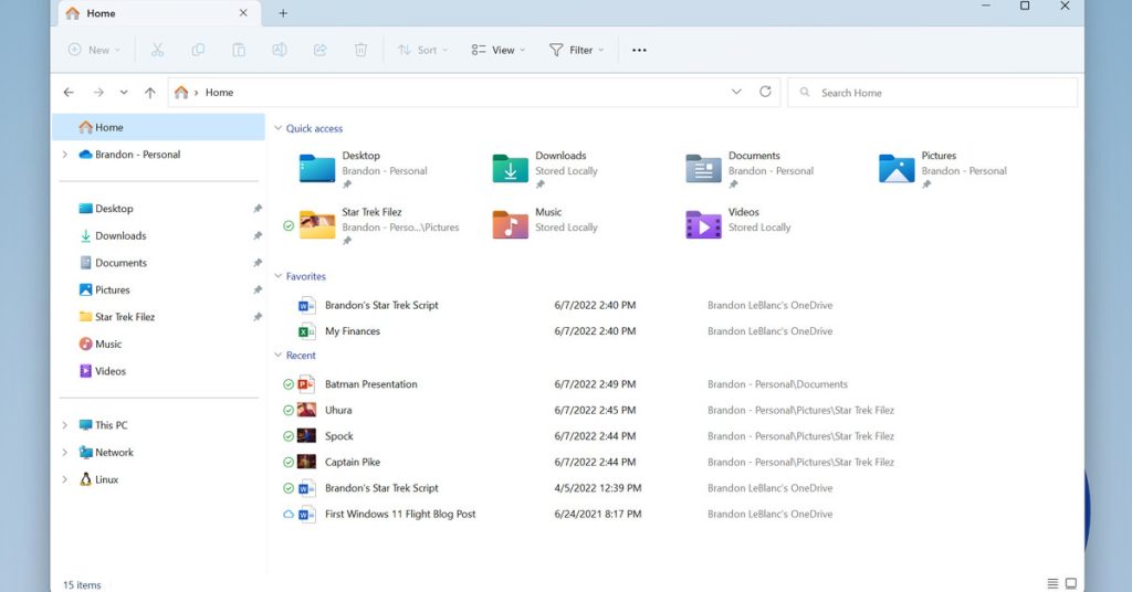 Windows 11’deki yeni Dosya Gezgini sekmeleri piyasaya sürülmek üzere