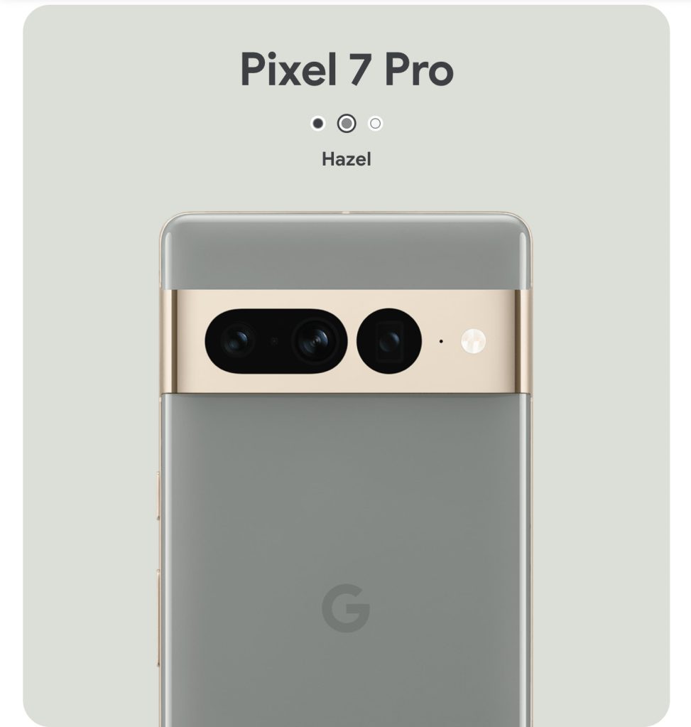 Pixel 7 Pro rengi