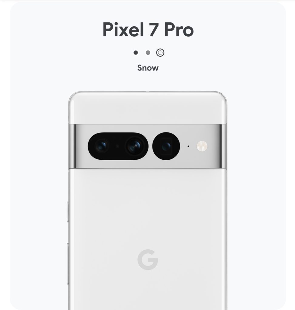 Pixel 7 Pro rengi